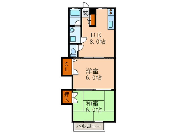 クレエ徳丸の物件間取画像